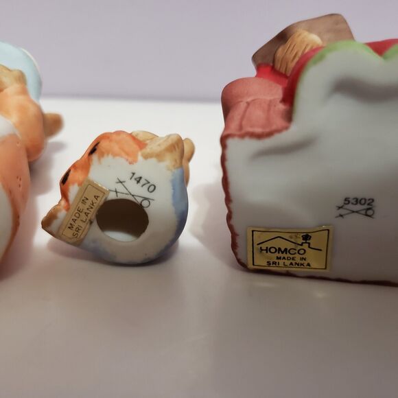 Homco Mom Dad Baby Christmas Morning Bears Figurines Home Decor Lot Of 3 - Picture 8 of 8